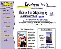 website design portfolio-roadman press